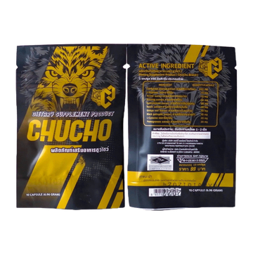 โปรโมชั่น : ใหม่ chucho ชูโชว์ ของแท้ อาหารเสริมบำรุงสุขภาพคุณผู้ชาย วัยมันซ์ เบิ้ลรอบได้นาน 10แคปซูลซอง ไม่ระบุชื่อสินค้าหน้ากล่อง
