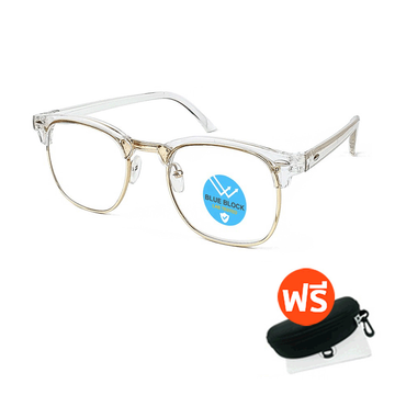 โปรโมชั่น : ใส่โค้ด HAPPNOV ลด 20 ALP Computer Glasses แว่นกรองแสง Club Master แว่นคอมพิวเตอร์ BB0036 แถมกล่องผ้าเช็ดเลนส์ กรองแสงสีฟ้า Blue Light กันรังสี UV UVA UVB