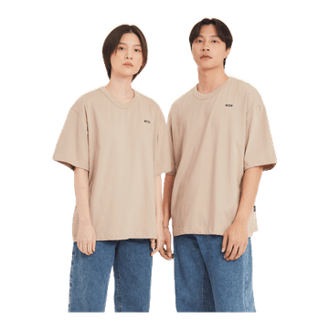 โปรโมชั่น : Yuedpao No.1 เสื้อยืดSignature Oversize Summer ผ้าหนาทรงสวย ยับยากรีดง่าย รับประกันไม่ย้วย 2 ปี สี Tan