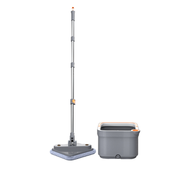 Joybos M16 ไม้ถูพื้น ถังถูพื้นพร้อมถังปั่น แบบสี่เหลี่ยม Spin Mop ถังแยกน้ำสะอาด-สกปรก ผ้าถู