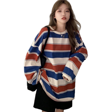 โปรโมชั่น : เสื้อยืดแขนยาวลายอิฐ เสื้อยืดแขนยาวลายวัว เสื้อยืดไซส์ใหญ่ผู้หญิงคนอ้วน oversized