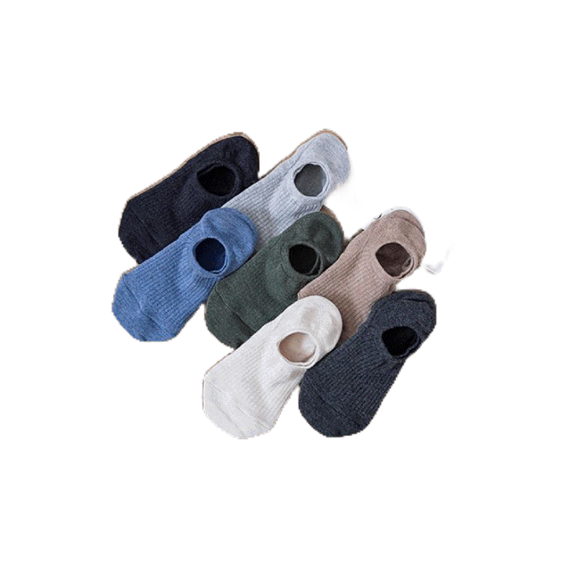 โปรโมชั่น : GIANTSHOP Socks ถุงเท้าข้อสั้น เสริมส้น ถุงเท้าสีพื้น 7 สี