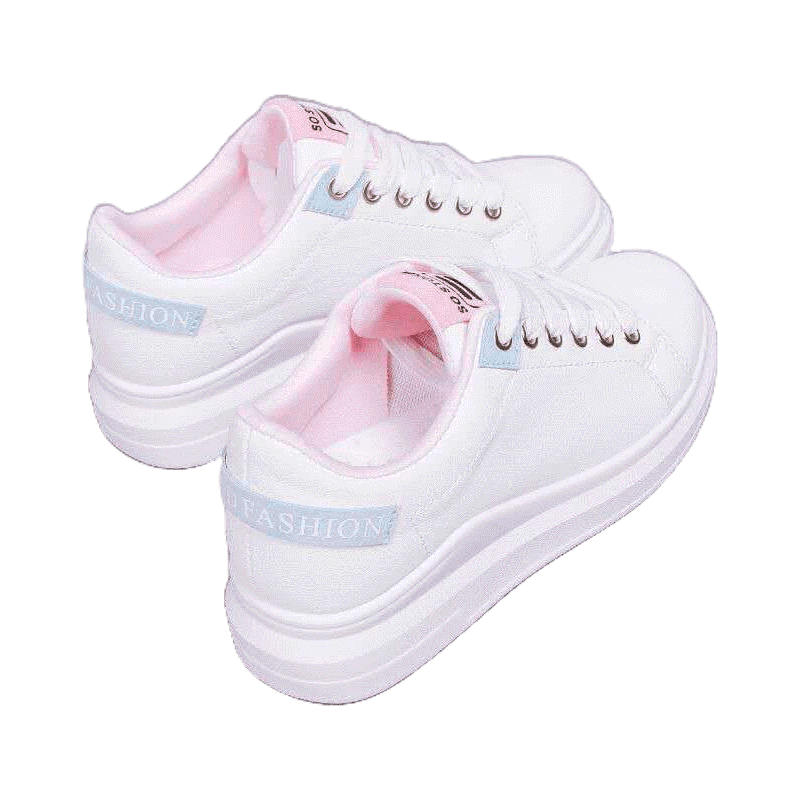 โปรโมชั่น : รองเท้าผ้าใบเสริมส้น แบบผูกเชือก รองเท้าผ้าใบแฟชั่น TP114