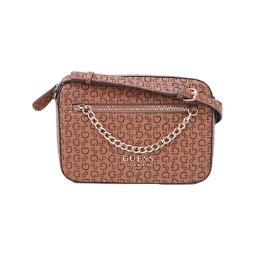 GUESS กระเป๋าผู้หญิง รุ่น SG809912 RADWAN CAMERA CROSSBODY สีน้ำตาล กระเป๋าสะพาย