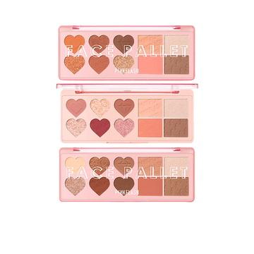 โปรโมชั่น : PINKFLASH OhMyLove อายแชโดว์ บลัชออน ไฮไลต์ และคอนทัวร์ 4 in 1 เม็ดสีสูง นุ่มนวลและเรียบเนียน