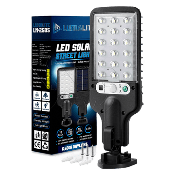 โปรโมชั่น : LUMALITE ไฟโซล่าเซลล์ ไฟติดผนังโซล่าเซลล์ ไฟติดผนัง 18 LEDs 3 พลังงานแสงอาทิตย์ แสงสีขาว กันน้ำ กันแดด 100% รุ่น LM-25DS