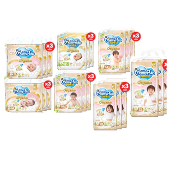 ลด10% โค้ด DDXDECW4 โฉมใหม่✨ [3 ห่อ] MamyPoko แบบกางเกง รุ่น ซุปเปอร์ พรีเมี่ยม ออร์แกนิค ลังละ 3 แพค