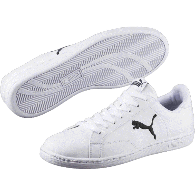 PUMA BASICS - รองเท้ากีฬาทำจากหนัง Smash Cat สีขาว - FTW - 36294503