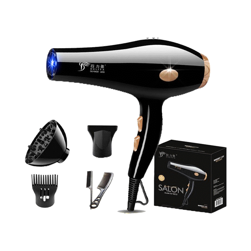 ไดร์เป่าผม Hair dryer8033 เครื่องเป่าผมไฟฟ้า ไดร์ ไดร์จัดแต่งทรงผม รุ่นยอดนิยม 2200วัตต์ ปรับแรงลมได้ 5 ระดับ