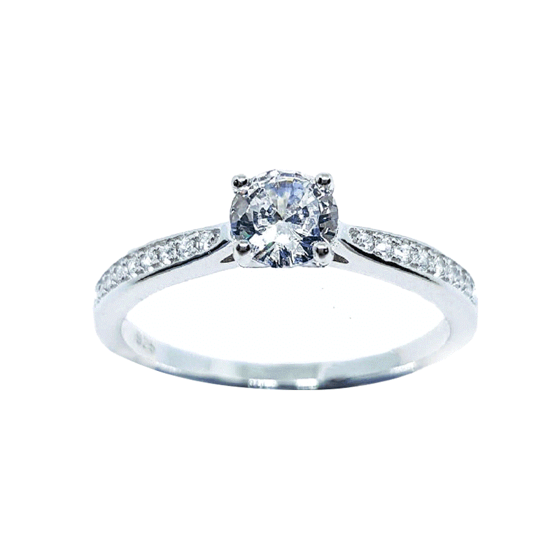 Memorine Jewelry แหวนเงินแท้ 925 ฝังเพชรสวิส (CZ) ONLR95