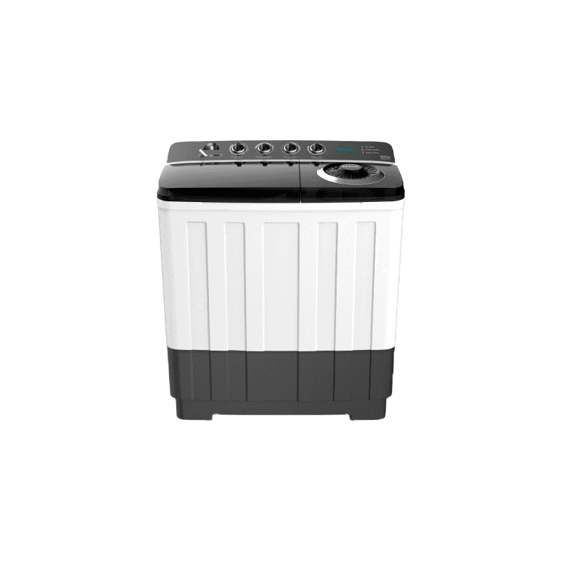 [New2024]Hisense รุ่น WSRB1813UBเครื่องซักผ้าฝาบนสองถัง สีขาว ความจุ 18 กก. New ไม่มีบริการติดตั้ง