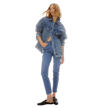 โปรโมชั่น Flash Sale : HM Woman Slim Mom High Ankle Jeans 0941666_4