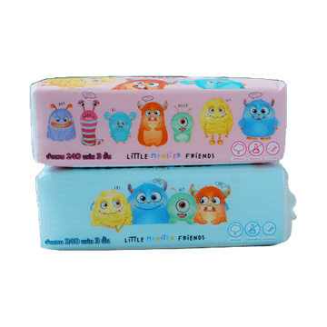 โปรโมชั่น : พร้อมส่ง BeBeWii กระดาษทิชชู่ อย่างดี แบบดึง ขนาด175175มม 240เเผ่น ห่อ หนา 3 ชั้น ขนาดพกพา เช็ดหน้า เช็ดมือ