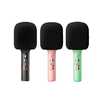 โปรโมชั่น : ไมโครโฟนไร้สาย รุ่น Q11 TWS ร้องเพลงเล่นคาราโอเกะ Wirless Microphone HiFi Speaker ไมโครโฟนคอนเดนเซอร์ 3สี ดำเขียวชมพ