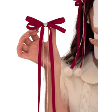 โปรโมชั่น : 1PCSกิ๊บติดผม ริบบิ้นลูกไม้ถัก ประดับโบว์น่ารัก เข้ากับทุกการแต่งกาย เครื่องประดับ สําหรับผู้หญิง【Valentine Day】