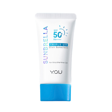 YOU Sunbrella Triple UV Elixir Sunscreen SPF50+ PA++++ ครีมกันแดดสูตรน้ำ เนื้อบางเบาไม่ทิ้งคราบป้องกันผิวจากรังสีUVA UVB