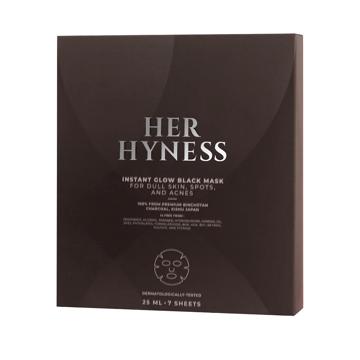 โปรโมชั่น : HER HYNESS INSTANT GLOW BLACK MASK 7 SHEETS เฮอ ไฮเนส แบล็คมาส์ก เพื่อผิวโกลว์ใส 7 แผ่น