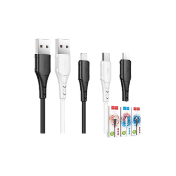 โปรโมชั่น : HOCO HK39 สายชาร์จ 3A สายเคลือบPVC ยืดหยุ่นสูง ไม่หักงอ รองรับการซิงก์ข้อมูล ยาว1เมตร สำหรับ iOS  Micro  Type-C hc1