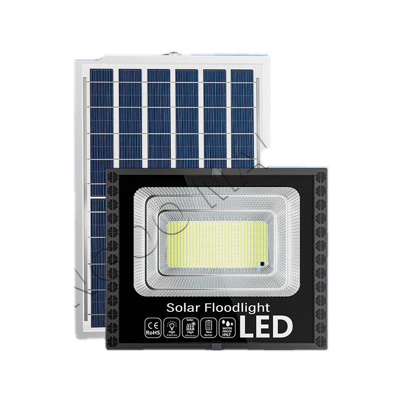 10000W ไฟโซล่าเซลล์ ไฟถนน โซล่าเซลล์ ซื้อ 1 แถม 1 โซล่าเซลล์สปอตไลท์ ไฟสปอร์ตไลท์ LED IP67 เปิดปิดอัตโนมัติ