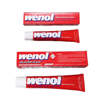WENOL ครีมขัดเงาโลหะ น้ำยาขัดเงา วีนอล ยาขัด ครีมขัดเงาสแตนเลส ทองเหลือง ทองแดง ขนาด 50 และ 100 กรัม