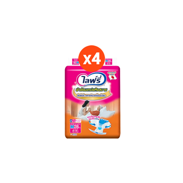 โปรโมชั่น : Lifree ไลฟ์รี่ ผ้าอ้อมผู้ใหญ่แบบเทป แห้งสบาย ไซส์ M 28 ชิ้น  L 24 ชิ้น 1 ลัง 4 แพ็ค