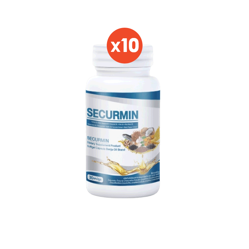 ผลิตภัณฑ์เสริมอาหาร BENJA OIL SECURMIN เบญจออยล์ ซีเคอร์มิน 10 กระปุก