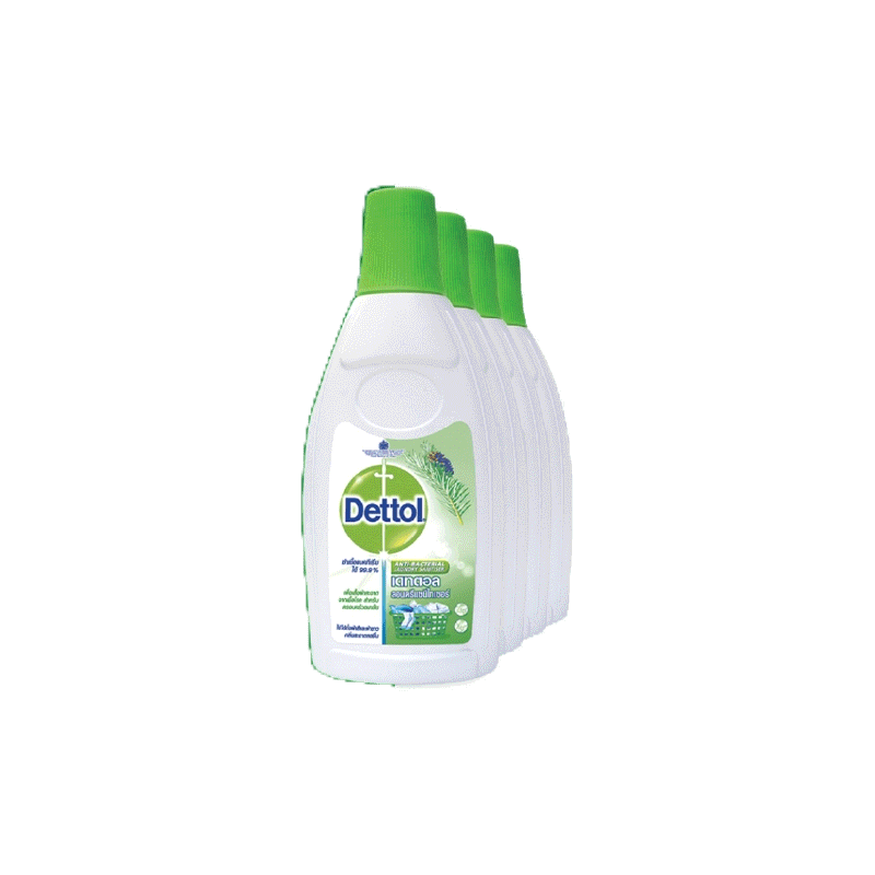 โปรโมชั่น : Dettol เดทตอล น้ํายาซักผ้าเดทตอลลอนดรี แซนิไทเซอร์ ผลิตภัณฑ์ซักผ้า 750มล.X4