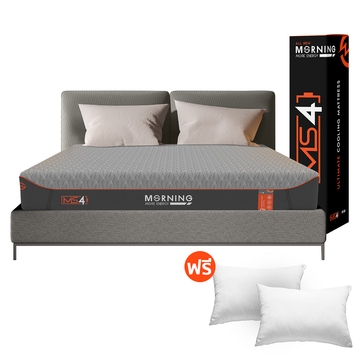 Morning Sleep ที่นอนยางพารา ไดนามิค 3in1 เสริมพ็อกเก็ตสปริงและดับเบิ้ลคูลลิ่งเมมโมรี่โฟม แน่น เย็นx2 รุ่น Series 4