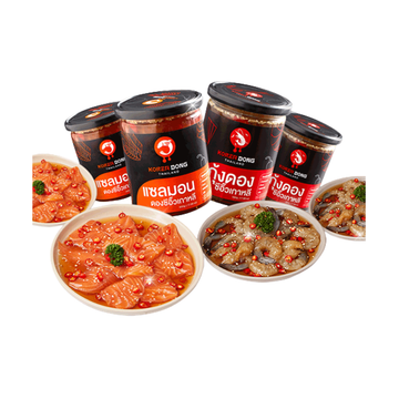 โปรโมชั่น :  ใช้โค้ด FBDDAY33 ส่วนลด 15%  โคเรียดอง koreadong กุ้ง 2  แซลมอน 2 ดองซีอิ๊ว แถมฟรี  น้ำจิ้ม 2 สูตร