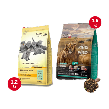 5 May เวลา 0:00 น. เริ่มต้นเพียง 324.- CheerShare King Of Wild อาหารเม็ดแมว เกรด Holistic Grain Free ขนาด 1.2-1.5 kg