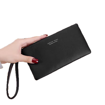 โปรโมชั่น : H329-9 สินค้าเข้ารอบใหม่แล้ว กระเป๋าคล้องมือ Forever Young ใส่มือถือได้ ซิปรอบแบบบาง หนังนิ่ม