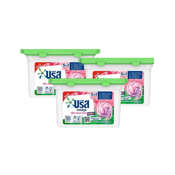 บรีส แคปซูล ซักผ้าขจัดคราบ หอมสดชื่น 189 กรัม x3 Breeze Capsule Detergent Tub 189 g x3