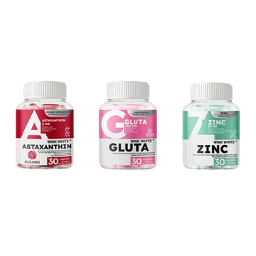 [วิตามินผิว1แถม1] Wink White ZINC GLUTA Astaxanthin วิงค์ไวท์วิตามิน กลูต้า ซิงค์ แอสตาแซนธิน