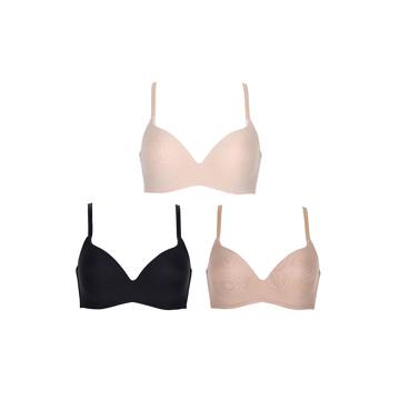 Wacoal Surprise Wireless Push Up Bra set 3 ชิ้น รุ่น WB9V02 คละสี บราไร้โครง เสริมฟองน้ำ 20 mm