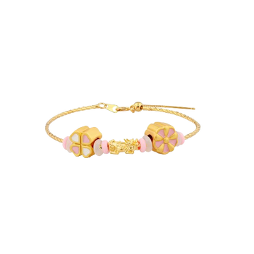 โปรโมชั่น : Khongkwan by Aurora กำไลปี่เซียะ 0.1 กรัม ทองแท้ 99.9%