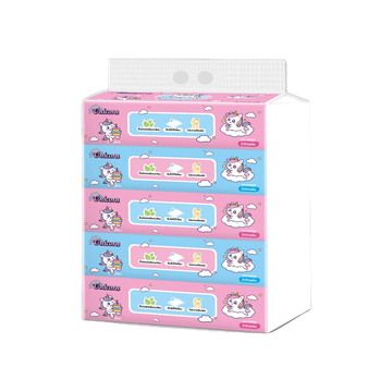 ทิชชู่Unicorn Baby Unicorn กระต่ายน้อย รุ่นหิ้ว 5 ห่อ ห่อละ 240 แผ่น หนา 2ชั้น และ 3ชั้น