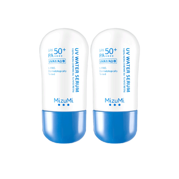 [แพ็คคู่] MizuMi UV Water Serum SPF50+ PA++++ 40g ครีมกันแดด ยอดขายอันดับ 1 สำหรับใช้ทุกวัน เนื้อเบาออกแดดได้ทันที