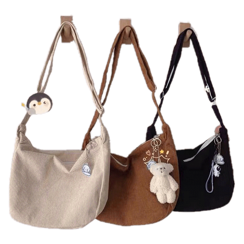 โปรโมชั่น : TAIDU กระเป๋าขนมจีบไหล่เดียวสไตล์ขี้เกียจผ้าลูกฟูก กระเป๋าร่อซู้ลแบบเรียบง่ายสำหรับวรรณกรรมและศิลปะของญี่ปุ่นที่เข้ากันทั้งหมด ชิคๆ สไตล์นักเรียนเกาหลี