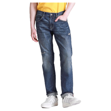 LEE กางเกงยีนส์ผู้ชาย คอลเลคชั่น 101+ เอวกลาง ทรงตรง ทรง KNOX รุ่น LE S623MKNON46 สียีนส์