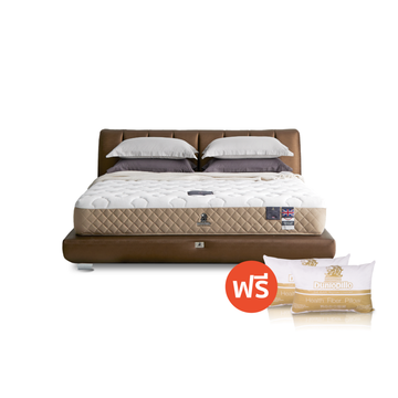 Dunlopillo รุ่น Wisdom Lux ที่นอนหลับง่าย ช่วยปรับเวลานอน ยางพาราแท้ 100% นุ่มสบาย ป้องกันไรฝุ่นและภูมิแพ้ หนา 10.5 นิ้ว