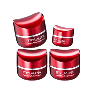 Trylagina 12X Collagen Serum ไตรลาจิน่า 12X คอลลาเจนเซรั่ม 30g 3 กระปุก ฟรี เซรั่ม 5g 1 กระปุก