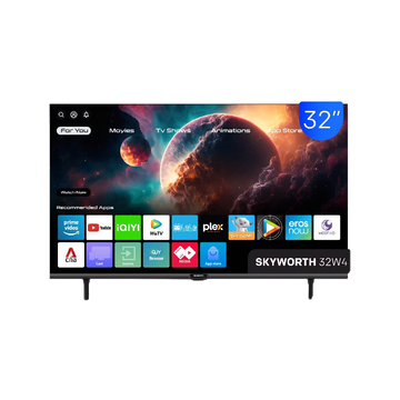 [รับประกัน 3 ปี + ส่งฟรีไม่มีขั้นต่ำ] SKYWORTH 32 นิ้ว Smart TV รุ่น 32W4 คมชัด HD Ready รองรับ WIFI Youtube Browser