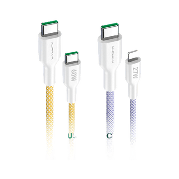 โปรโมชั่น : สินค้าใหม่ ALPHA·X ALUSB-CC2CL2 สายชาร์จเร็ว Type-C  L-cable PD60WPD27W ยาว 1.2ม. Data Cable รับประกัน 16 เดือน