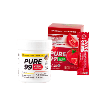 โปรโมชั่น : ไม่มีของแถม - Pure99 Vitamin C 120000 mg x Lycopene 30000 mg