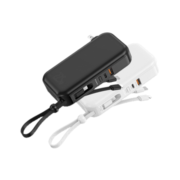 โปรโมชั่น : ACMIC APC10-03PD Powerbank 10000mAh พาวเวอร์แบงค์ชาร์จเร็ว Fast Charge PD20W QC3.0 มีสายและขาปลั๊กในตัว รับประกัน 1 ปี