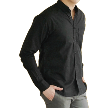 เสื้อเชิ้ตผู้ชาย SMART FIT OXFORD SHIRT - A MAN LAB เสื้อเชิ้ต แขนยาว ผู้ชาย ทำงาน สีขาว สีดำ