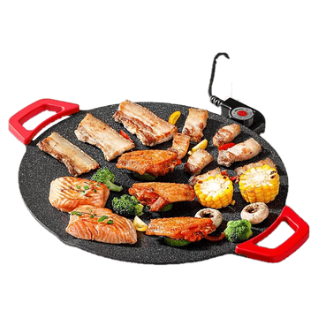 โปรโมชั่น : ราคาลูกค้าใหม่กระทะปิ้งย่างเกาหลี Maifan ย่างบาร์บีคิว ลายหินอ่อน พกพาสะดวก สีดำ 42346 ซม. CD-01