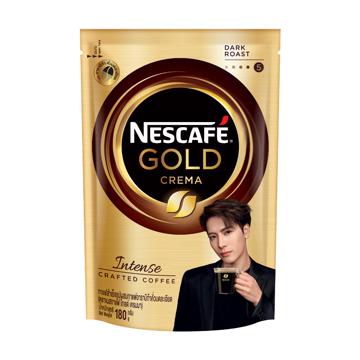 [ใส่โค้ดซื้อ3999.-ลด600.-] Nescafe Gold Crema เนสกาแฟโกลด์เครมา อินเทนส์ ถุง 180 กรัม