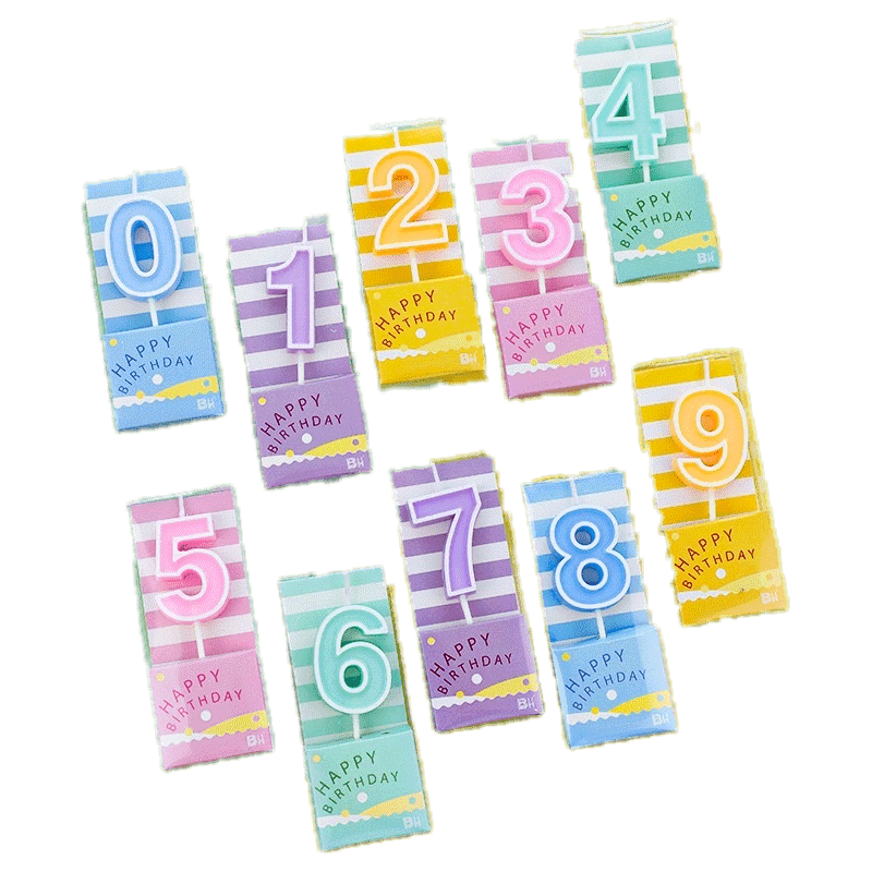 โปรโมชั่น Flash Sale : A52 พร้อมส่ง ถูกที่สุด เทียนวันเกิดตัวเลขสีพลาสเทล New🧸 พร้อมส่งในไทย