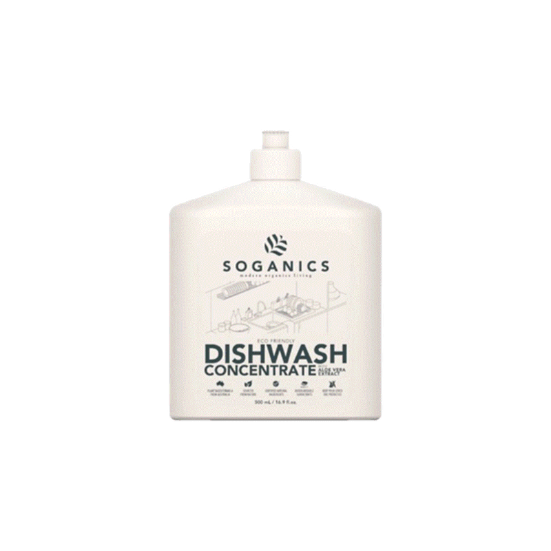 โปรโมชั่น : SOGANICS โซแกนิคส์ Dishwash Concentrate น้ำยาล้างจาน โซแกนิคส์ พร้อมสารสกัดจากอโลเวร่า 500mL
